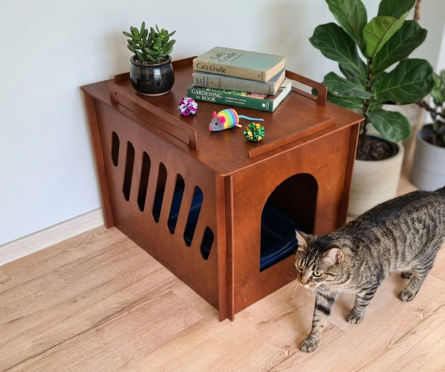 Cat litter box cover