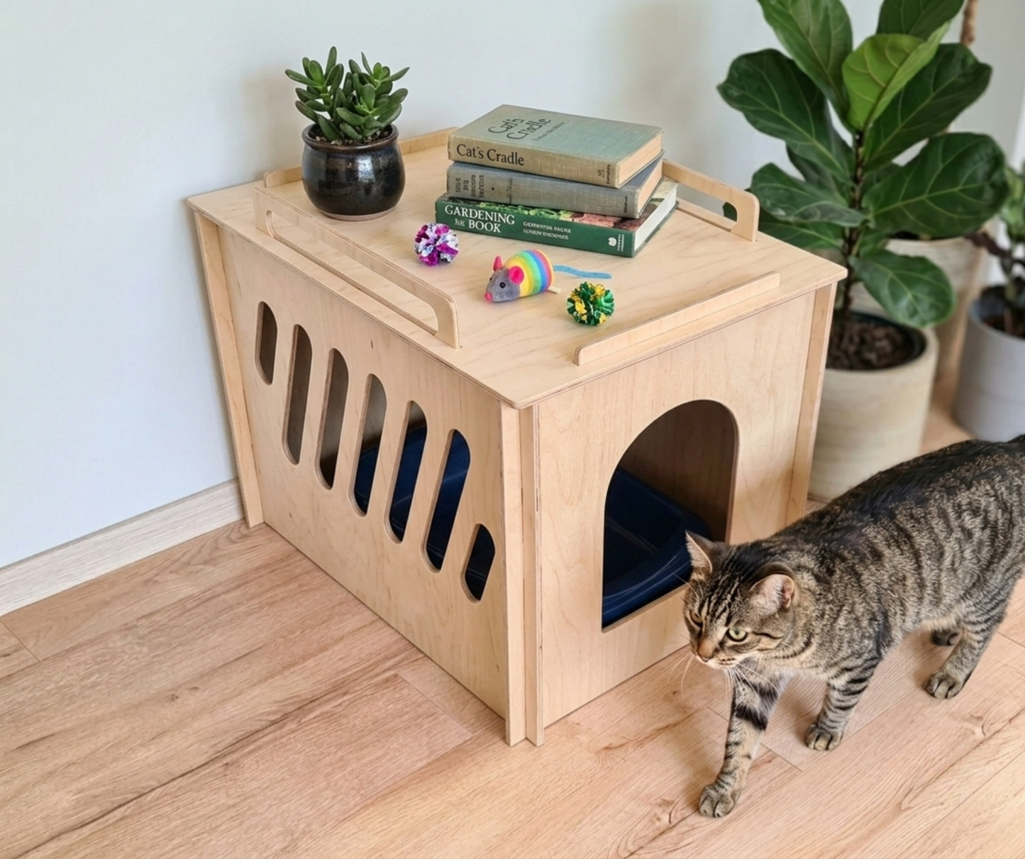 Cat litter box cover