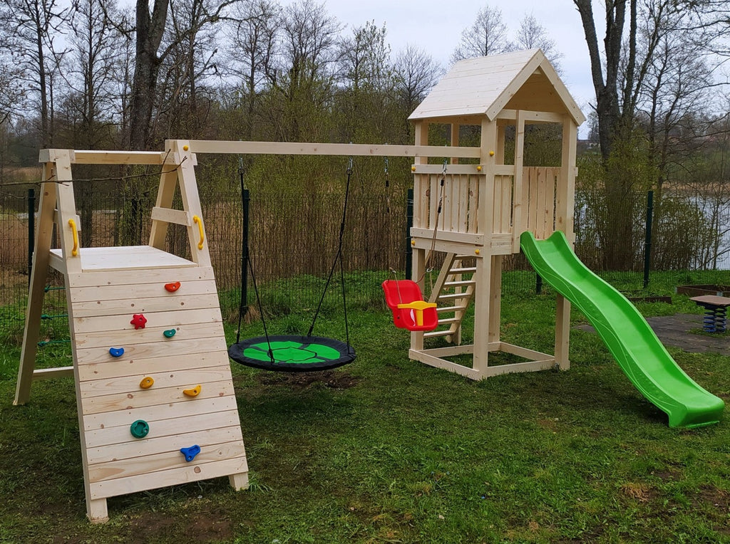bērnu rotaļu laukumu izgatavošana