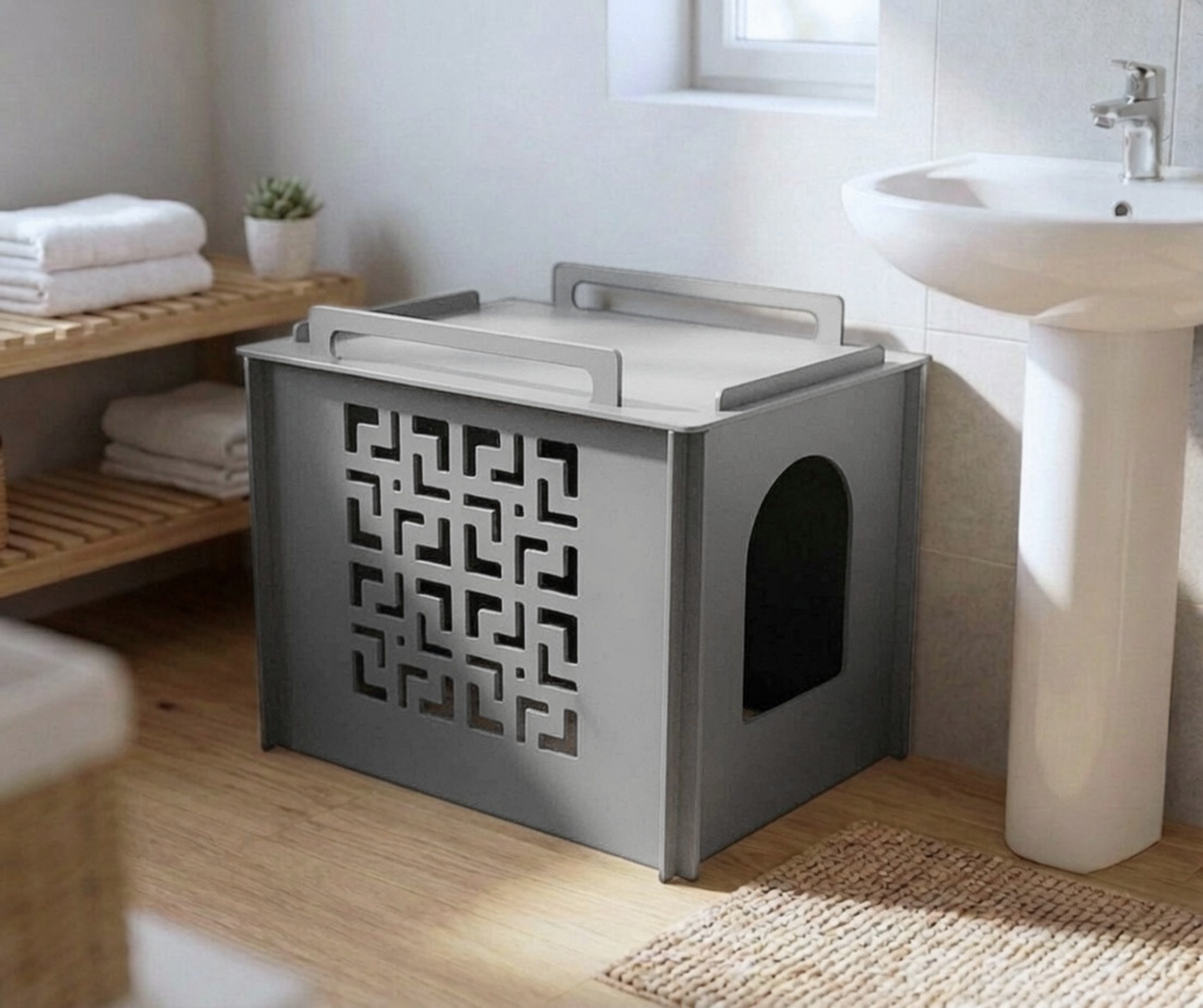 Cat litter box cover