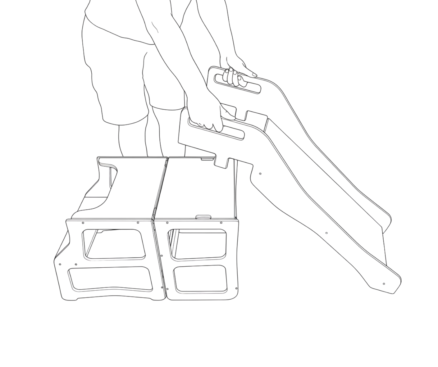 Slide extension for 4-in-1