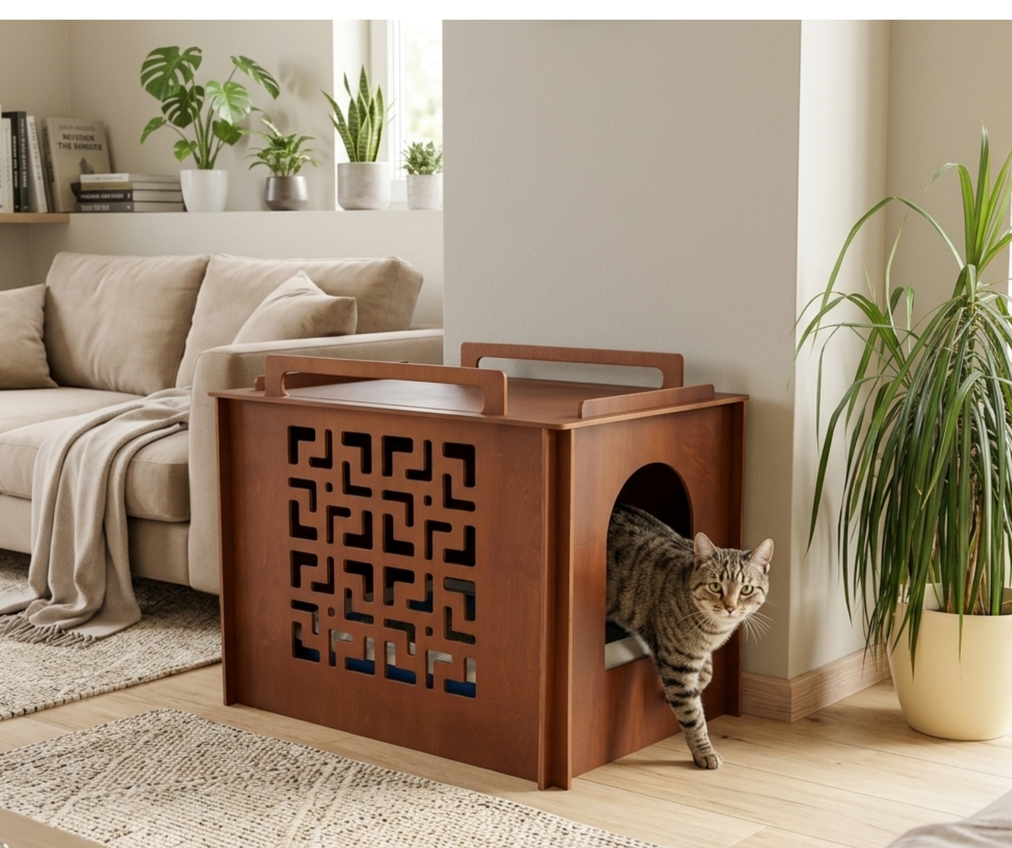 Cat litter box cover