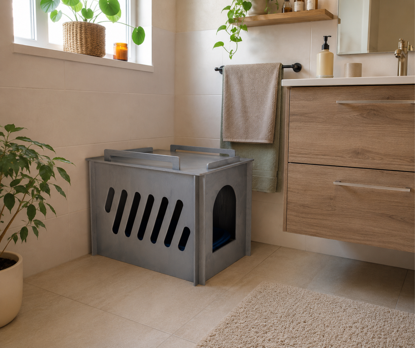 Cat litter box cover