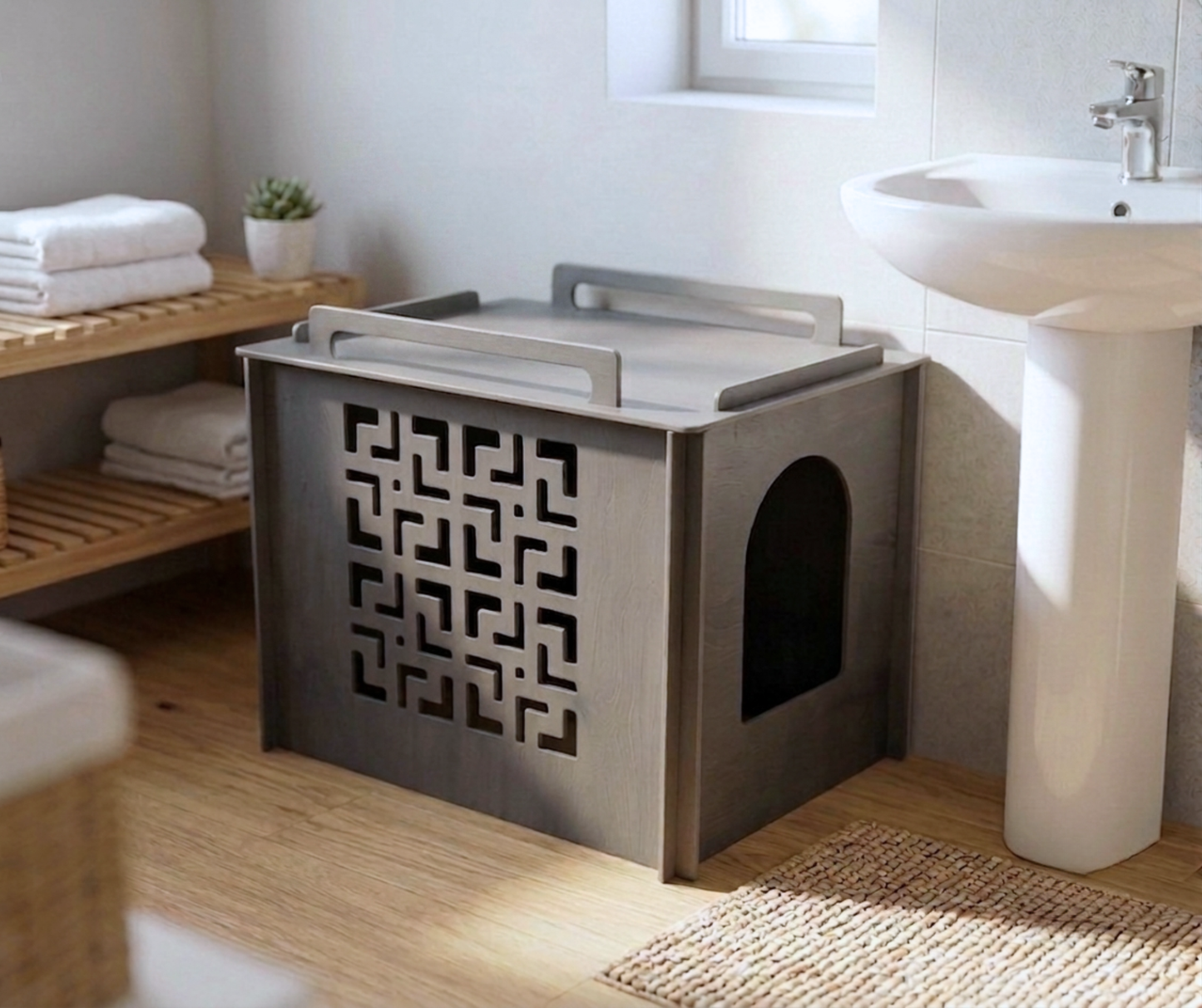 Cat litter box cover