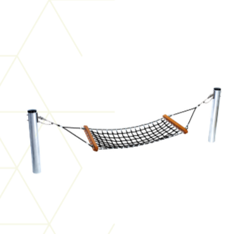 Hammock in armed rope
