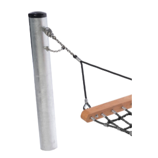 Hammock in armed rope
