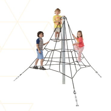 Armed rope pyramid net - 2,0 m