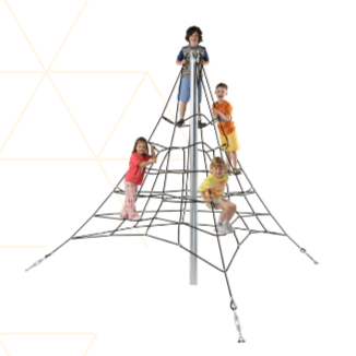 Armed rope pyramid net - 2,7 m