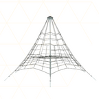 Armed rope pyramid net - 3.5 m