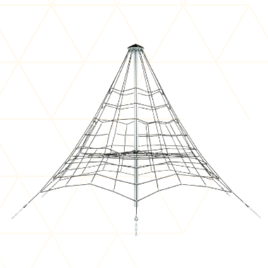 Armed rope pyramid net - 3.5 m