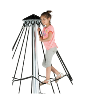 Armed rope pyramid net - 3.5 m