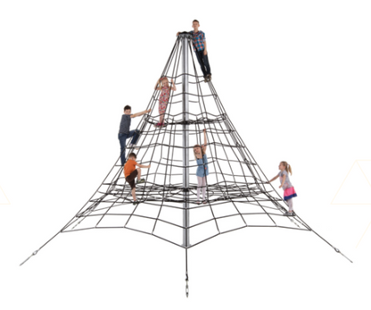 Armed rope pyramid net - 4.5m