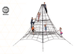 Armed rope pyramid net - 4.5m