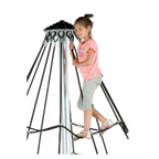 Armed rope pyramid net - 4.5m