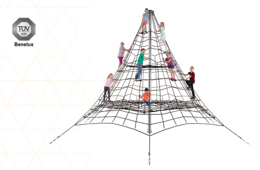 Armed rope pyramid net - 5 m