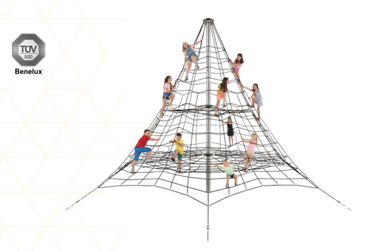 Armed rope pyramid net - 5.5 m