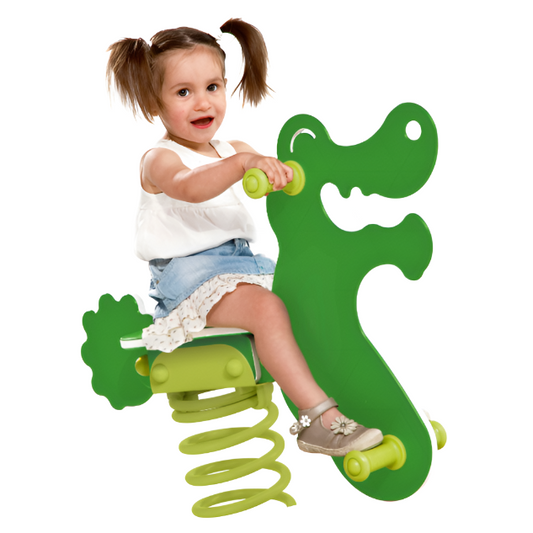 Spring toy - CROCODILE - collection - Safari - with spring type ‘large’