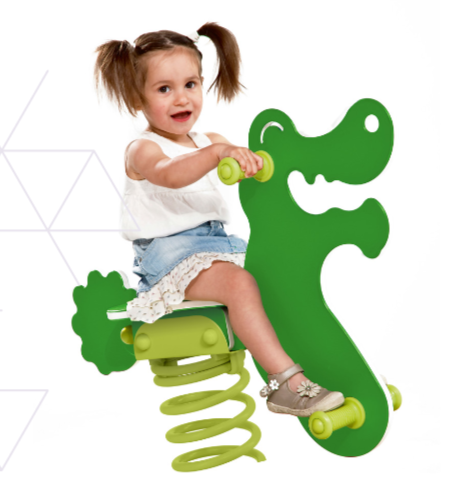 Spring toy - CROCODILE - collection - Safari - with spring type ‘large’