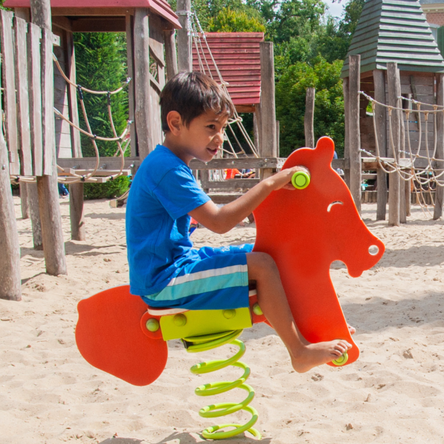 Spring toy - HORSE - with spring type ‘large’. Collection SAFARI