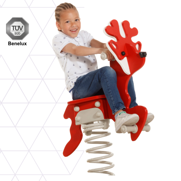 Spring toy - DEER, collection ‘FAIRYTALE’ with spring type ‘small’