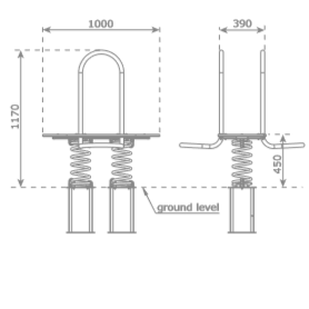 spring toy in HDPE L-line