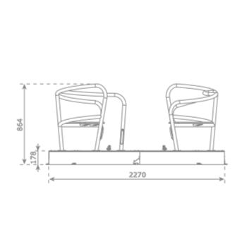 Carousel Helica, easy access, space for two wheelchairs