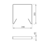 HDPE rotomoulded slide BRONCO
