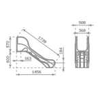 HDPE rotomoulded slide BRONCO