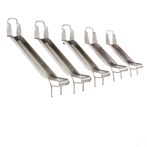 Stainless steel slide ‘Stur’ - width 500mm
