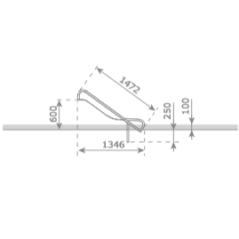 Stainless steel slide STEG-ON