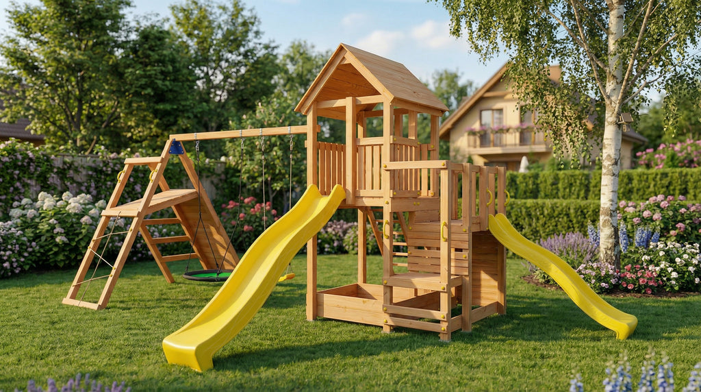 Rotaļu laukums Penthouse ar aktivitāšu moduli