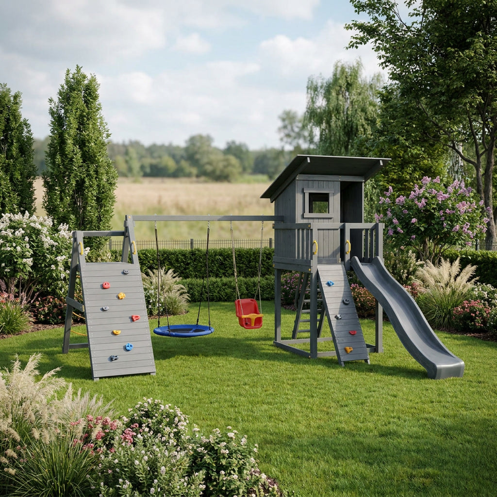 Rotaļu laukums Beach hut ar aktivitāšu moduli Challanger