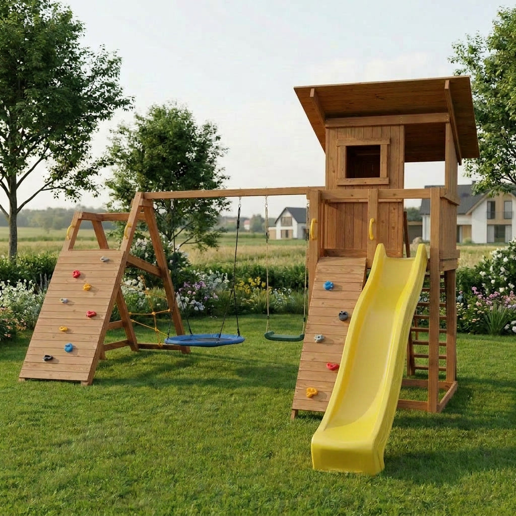 Rotaļu laukums Beach hut ar aktivitāšu moduli Challanger
