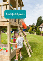 bērnu koka šūpoles