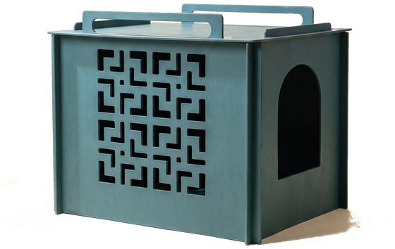 The Dunorm birch Litter-Robot cover